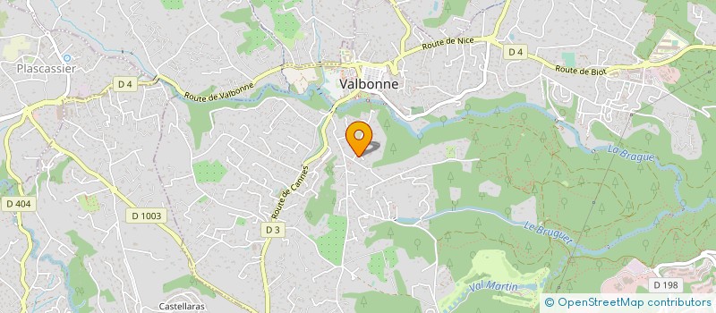 localisation de l'entreprise SARL AUX BATTANTS à VALBONNE