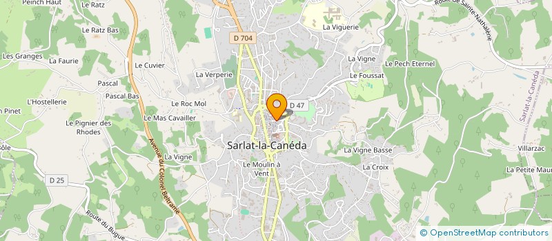 localisation de l'entreprise SARL AUX BONHEURS DE SOPHIE à SARLAT-LA-CANEDA