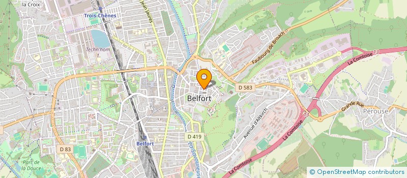 localisation de l'entreprise SARL AUX CREPES D'ANTAN  BELFORT