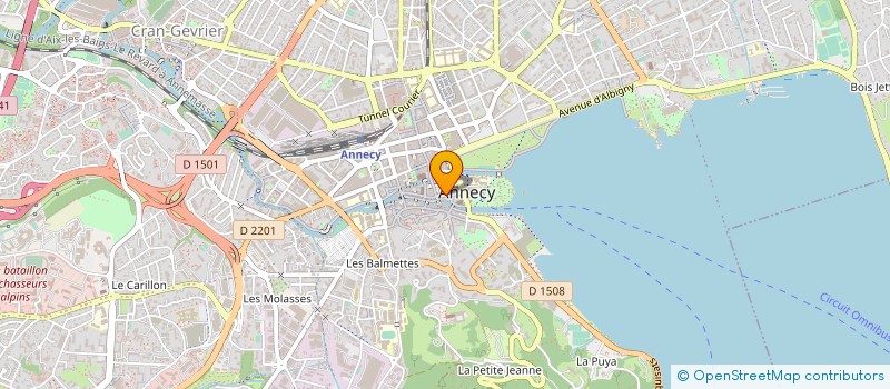 localisation de l'entreprise SARL AUX CYGNES GOURMANDS à ANNECY