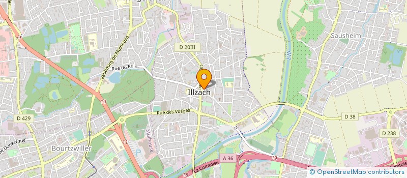 localisation de l'entreprise SARL AUX DELICATESSES  ILLZACH