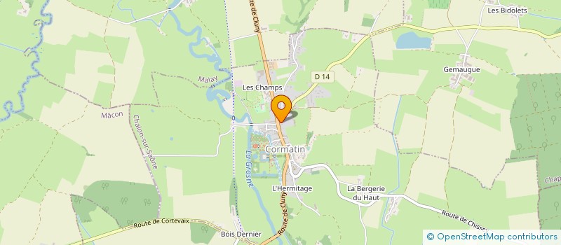 localisation de l'entreprise SARL AUX DELICES DE CORMATIN  CORMATIN