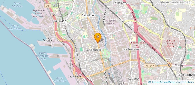 localisation de l'entreprise SARL AUX DEUX ETOILES à MARSEILLE