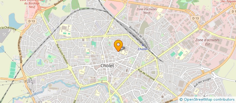 localisation de l'entreprise SARL AUX DIX ECUS à CHOLET