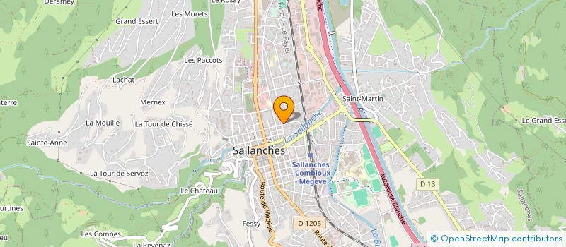 localisation de l'entreprise SARL AUX ECRINS DE LUMIERE  SALLANCHES