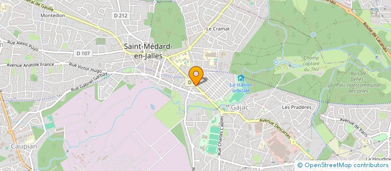 localisation de l'entreprise SARL AUX MERVEILLES D INES  SAINT-MEDARD-EN-JALLES
