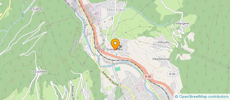 localisation de l'entreprise SARL  AUX METIERS DU BOIS EN ABREGE MDB  GRAND-AIGUEBLANCHE