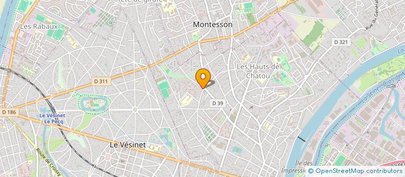 localisation de l'entreprise SARL AUX MILLE ET UNE FLEURS  CHATOU