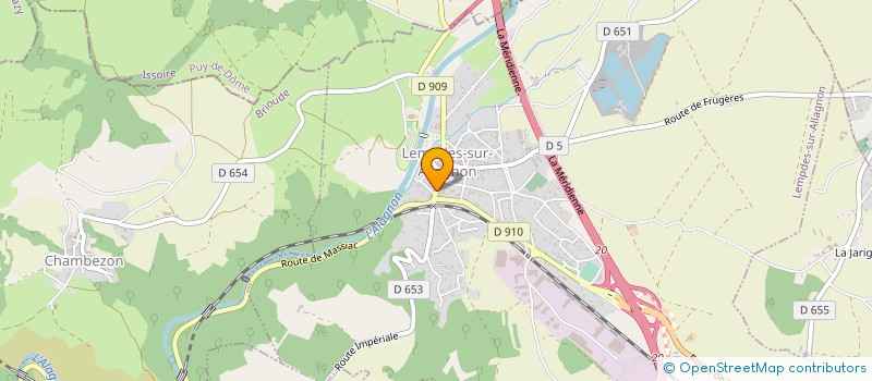 localisation de l'entreprise SARL AUX P'TITS OIGNONS  LEMPDES-SUR-ALLAGNON