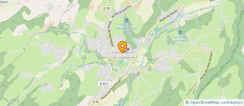 localisation de l'entreprise SARL AUX ROTIS DU COIN  SAINT-GEOIRE-EN-VALDAINE