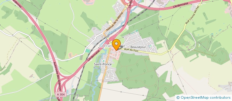 localisation de l'entreprise SARL AUX SAVEURS D'ARDENNES  LA FRANCHEVILLE