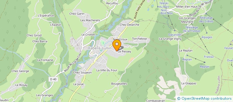 localisation de l'entreprise SARL AUX TOURISTES à HABERE-LULLIN