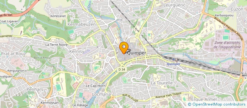 localisation de l'entreprise SARL AUX TRAVAILLEURS à QUIMPER