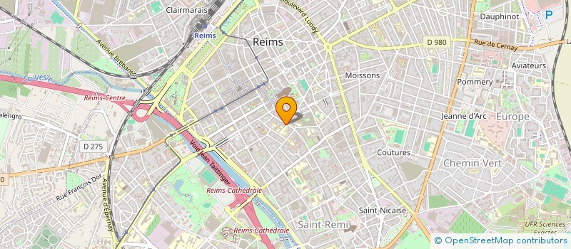 localisation de l'entreprise SARL AVANT SCENE à REIMS