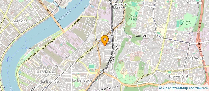 localisation de l'entreprise SARL AVEC VOS SOUHAITS  CENON