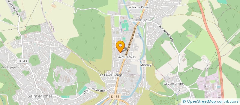 localisation de l'entreprise SARL AVENEL à GRAVIGNY