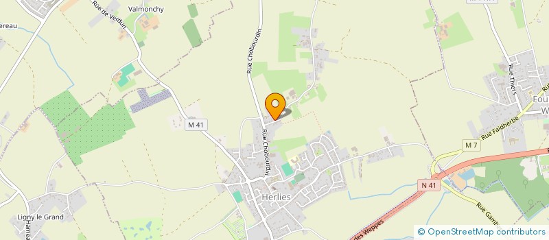 localisation de l'entreprise SARL AVENIR  HERLIES