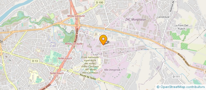 localisation de l'entreprise SARL AVENIR CONSTRUCTION 81  ALBI