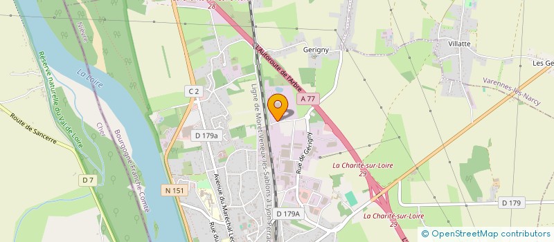 localisation de l'entreprise SARL AVENIR HABITAT  LA CHARITE SUR LOIRE