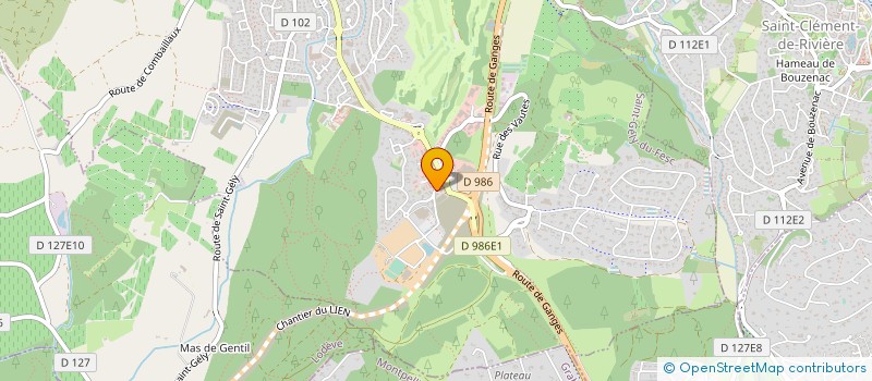 localisation de l'entreprise SARL AVENIR PLOMBERIE CHAUFFAGE  SAINT-GELY-DU-FESC