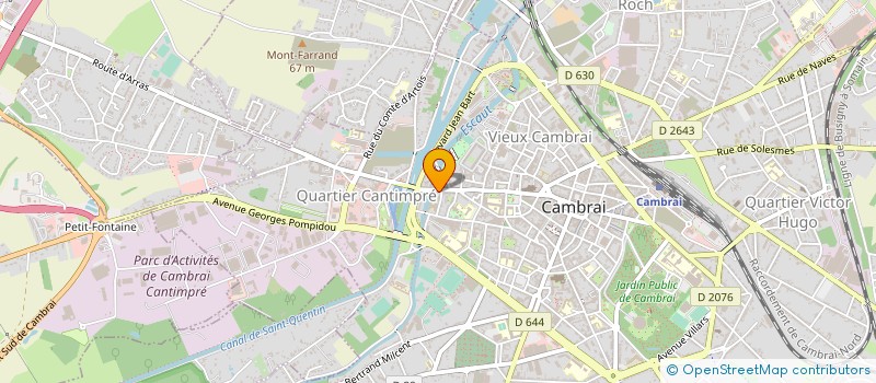 localisation de l'entreprise SARL AVENIR VIDEO 2000 à CAMBRAI