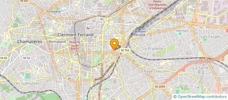 localisation de l'entreprise SARL AVENUE DES PAULINES  CLERMONT-FERRAND