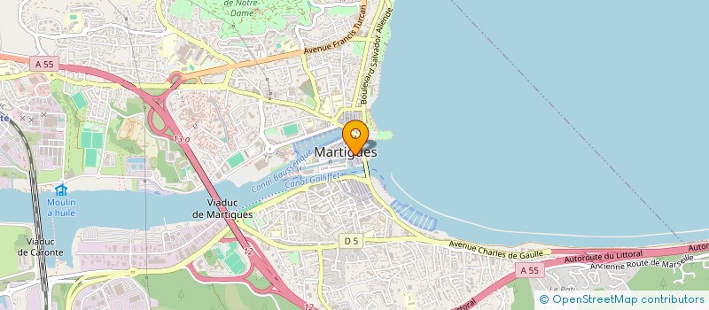 localisation de l'entreprise SARL AVENUE PROVENCE  MARTIGUES
