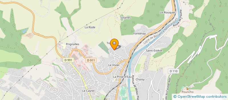 localisation de l'entreprise SARL AVEYRON COUVERTURE à MILLAU