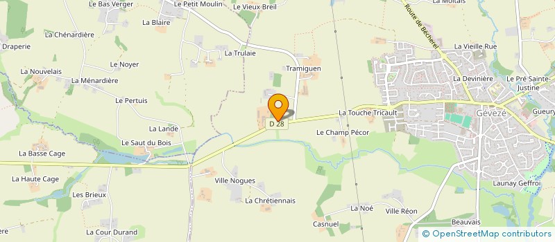 localisation de l'entreprise SARL AVICOLE DE SEVIGNE à GEVEZE