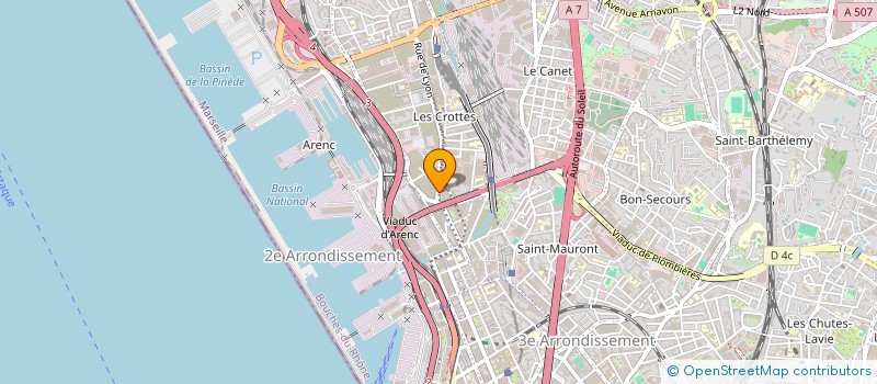 localisation de l'entreprise SARL AVIMA à MARSEILLE