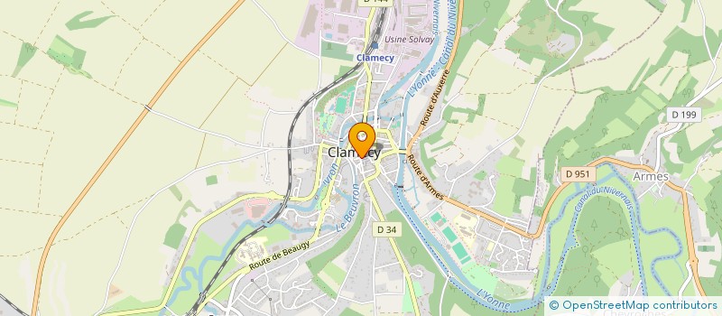 localisation de l'entreprise SARL AVMS à CLAMECY