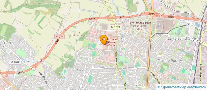 localisation de l'entreprise SARL AXAL à FONTAINE-LES-DIJON