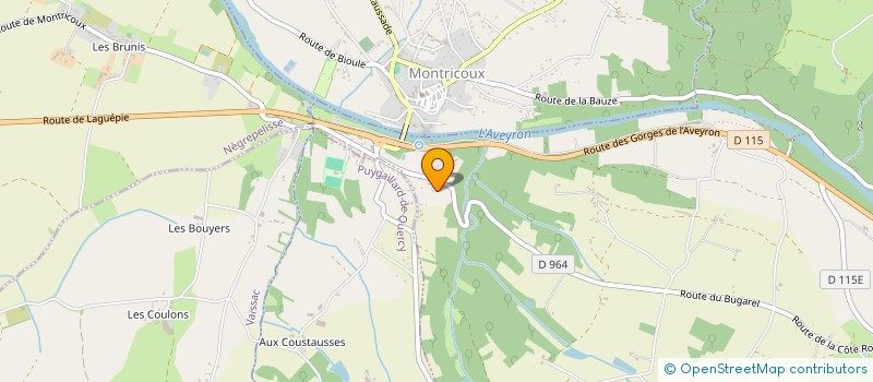 localisation de l'entreprise SARL AXE 2 R  PUYGAILLARD-DE-QUERCY