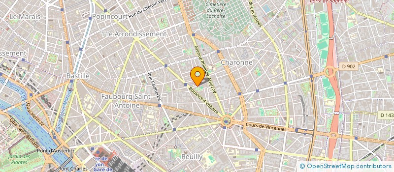 localisation de l'entreprise SARL AXE  PARIS