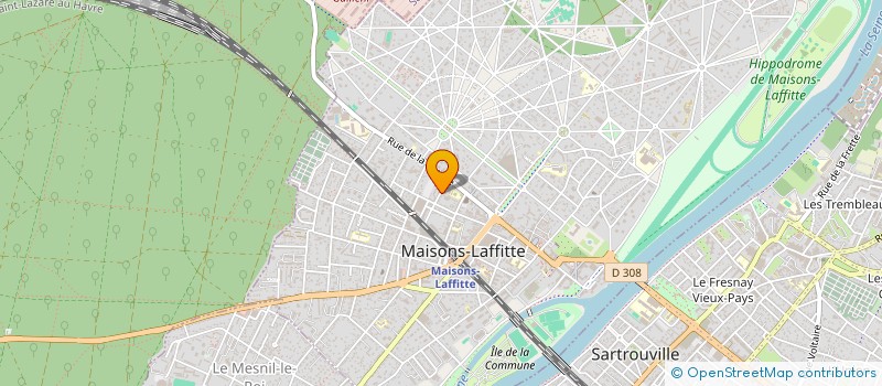 localisation de l'entreprise SARL AXION PLUS  MAISONS-LAFFITTE