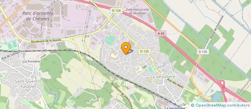 localisation de l'entreprise SARL AY ISOLATION  LA VERPILLIERE
