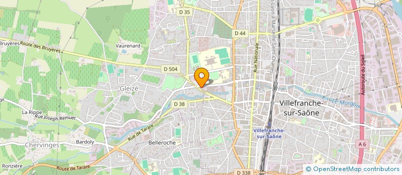 localisation de l'entreprise SARL AYA BTP à VILLEFRANCHE-SUR-SAONE