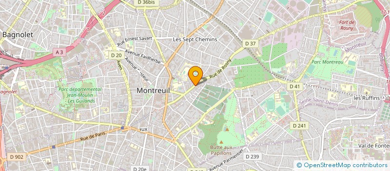 localisation de l'entreprise SARL AYDIN à MONTREUIL