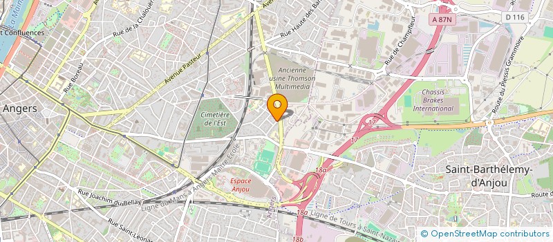 localisation de l'entreprise SARL AYIAT à ANGERS