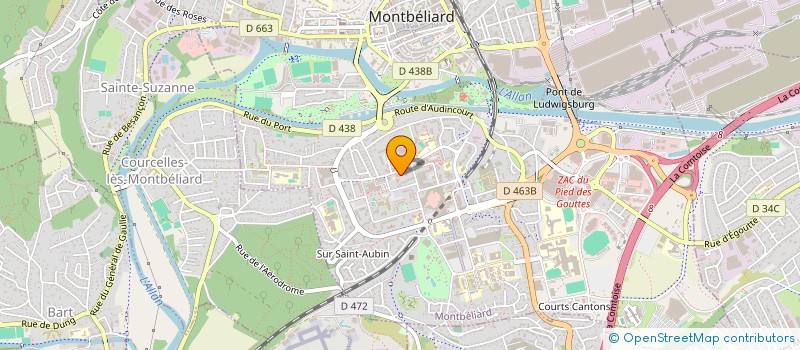 localisation de l'entreprise SARL AYPEK à MONTBELIARD