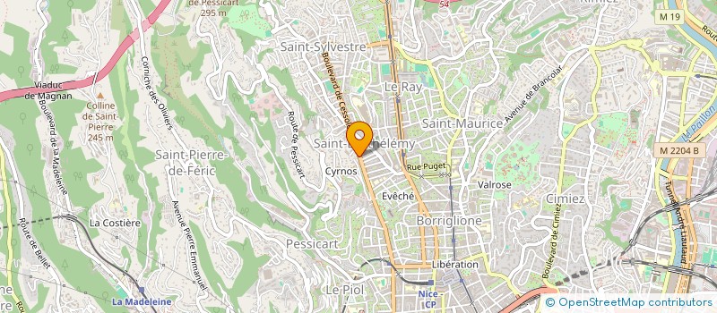localisation de l'entreprise SARL AZ BATIMENT à NICE