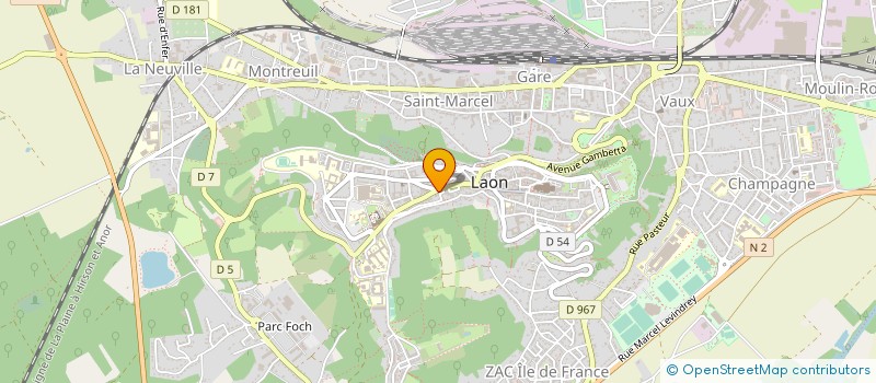 localisation de l'entreprise SARL AZ DIAGNOSTICS EXPERTISES à LAON