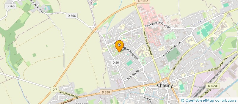 localisation de l'entreprise SARL AZAD CARRELAGE à CHAUNY