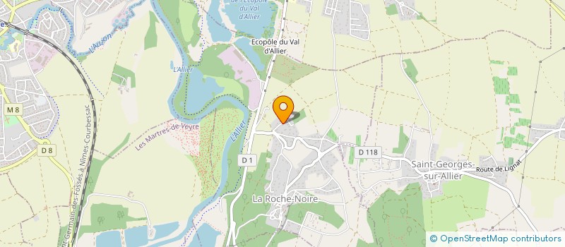 localisation de l'entreprise SARL AZARD PATRICE  LA ROCHE-NOIRE