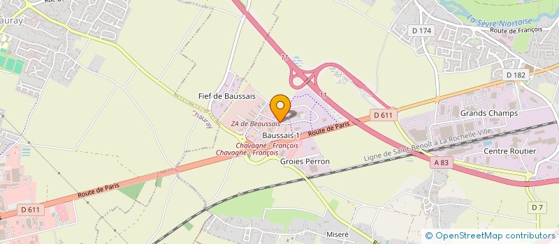 localisation de l'entreprise SARL AZAY CHAUFFAGE  LA CRECHE