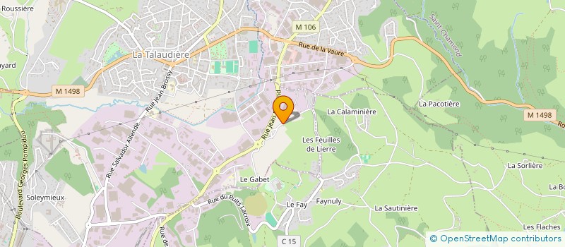 localisation de l'entreprise SARL AZEVEDO DUMINY  LA TALAUDIERE