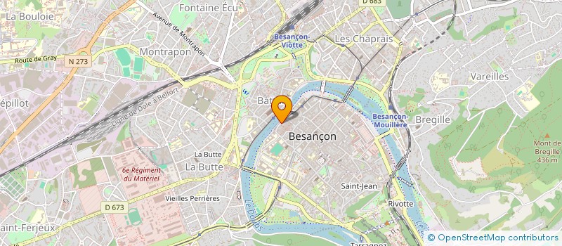 localisation de l'entreprise SARL AZTECA à BESANCON