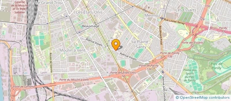 localisation de l'entreprise SARL AZUR +  LYON