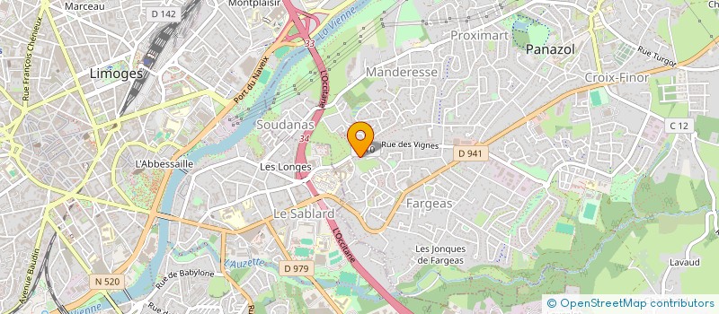 localisation de l'entreprise SARL AZUR à PANAZOL