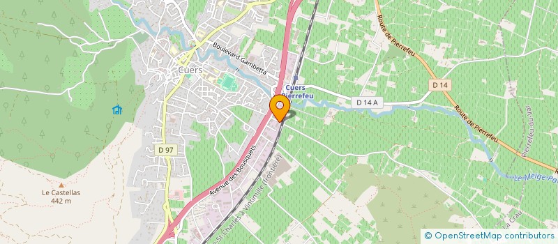 localisation de l'entreprise SARL AZUR AGREGATS à CUERS